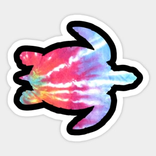 Tie Dye Turtle Sticker